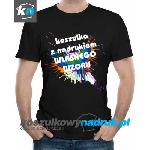 WŁASNY NADRUK KOSZULKA MĘSKA T-SHIRT