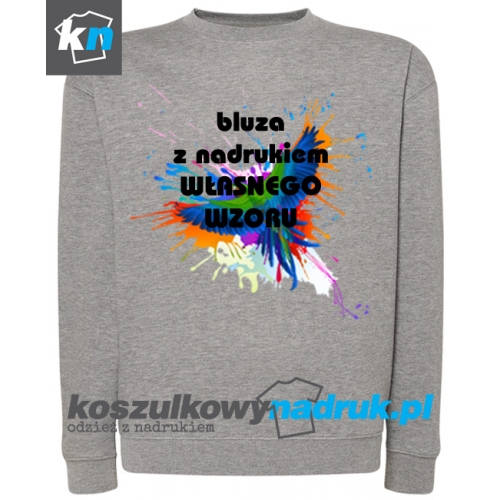 WŁASNY NADRUK BLUZA MĘSKA KLASYCZNA