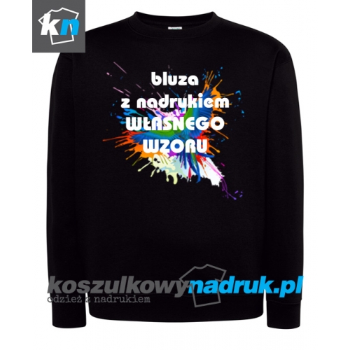 WŁASNY NADRUK BLUZA MĘSKA KLASYCZNA